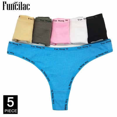 Roztomilé mačacie tangá, dámske sexy čipkované tangá, bavlnené bikiny, nohavičky s mačiatkami, spodná bielizeň, 5 ks/sada