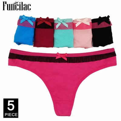 Roztomilé mačacie tangá, dámske sexy čipkované tangá, bavlnené bikiny, nohavičky s mačiatkami, spodná bielizeň, 5 ks/sada