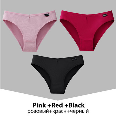 Chiloți din bumbac pentru femei, 3 bucăți, lenjerie de corp pentru femeie, culoare uni, chiloți, chiloți din bumbac, lenjerie M-4XL