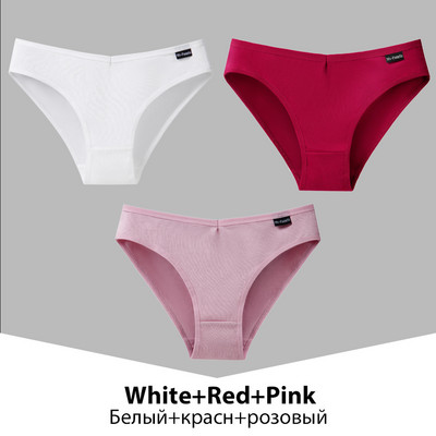 Chiloți din bumbac pentru femei, 3 bucăți, lenjerie de corp pentru femeie, culoare uni, chiloți, chiloți din bumbac, lenjerie M-4XL