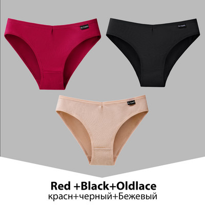 Chiloți din bumbac pentru femei, 3 bucăți, lenjerie de corp pentru femeie, culoare uni, chiloți, chiloți din bumbac, lenjerie M-4XL