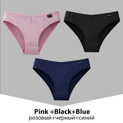 Chiloți din bumbac pentru femei, 3 bucăți, lenjerie de corp pentru femeie, culoare uni, chiloți, chiloți din bumbac, lenjerie M-4XL