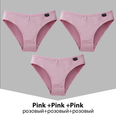 Chiloți din bumbac pentru femei, 3 bucăți, lenjerie de corp pentru femeie, culoare uni, chiloți, chiloți din bumbac, lenjerie M-4XL