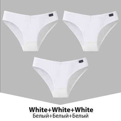 Chiloți din bumbac pentru femei, 3 bucăți, lenjerie de corp pentru femeie, culoare uni, chiloți, chiloți din bumbac, lenjerie M-4XL