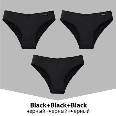 Chiloți din bumbac pentru femei, 3 bucăți, lenjerie de corp pentru femeie, culoare uni, chiloți, chiloți din bumbac, lenjerie M-4XL