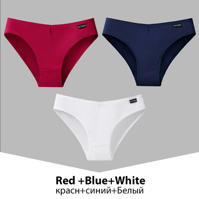 Chiloți din bumbac pentru femei, 3 bucăți, lenjerie de corp pentru femeie, culoare uni, chiloți, chiloți din bumbac, lenjerie M-4XL