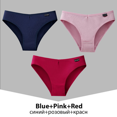 Chiloți din bumbac pentru femei, 3 bucăți, lenjerie de corp pentru femeie, culoare uni, chiloți, chiloți din bumbac, lenjerie M-4XL