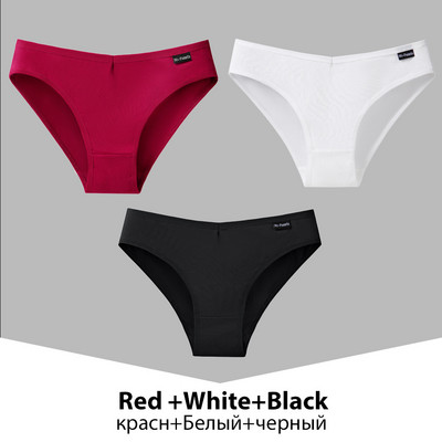 Chiloți din bumbac pentru femei, 3 bucăți, lenjerie de corp pentru femeie, culoare uni, chiloți, chiloți din bumbac, lenjerie M-4XL