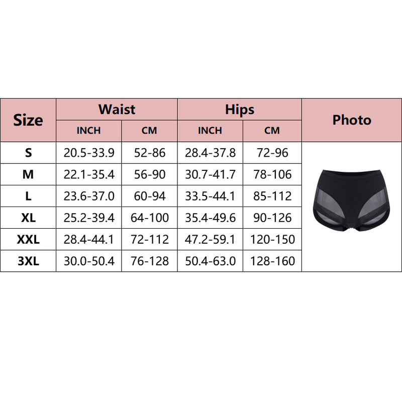 Prozračna mrežasta donja odjeća Gaćice za oblikovanje tijela Ženske hlače Visoko elastične kontrole Kratice za mršavljenje Donje rublje za oblikovanje trbuha