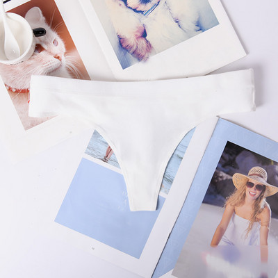 Sexy dámske bavlnené sieťované priehľadné nohavičky tangá, string prádlo, módne nízkopodrážkové dámske spodné prádlo, bezšvové nohavičky 1 ks yq02