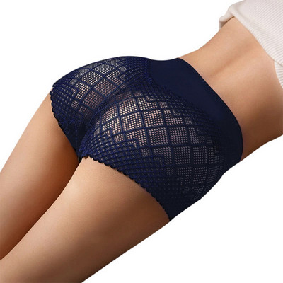 2023 Moda Femei Lenjerie de corp Chiloți Sexy Dantela Lenjerie Femei Short Taie Înaltă Slip Mesh Plus Size Chiloți