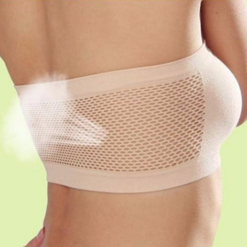 Femei cu elastic înalt, respirabil, fără bretele, înfășurat invizibil, fără bretele, invizibil, fără bretele, înfășurări pentru piept Sutien cu tuburi