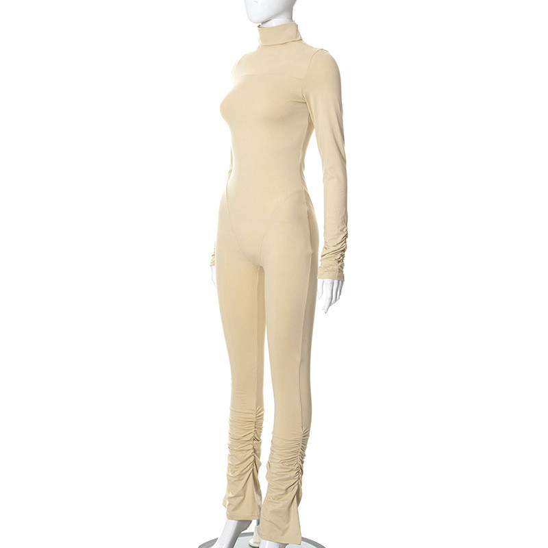 BKLD Ženska odjeća, modna uska dolčevita s dugim rukavima, jednodijelne hlače, kombinezoni, jednodijelne hlače, jesen, zima 2022.