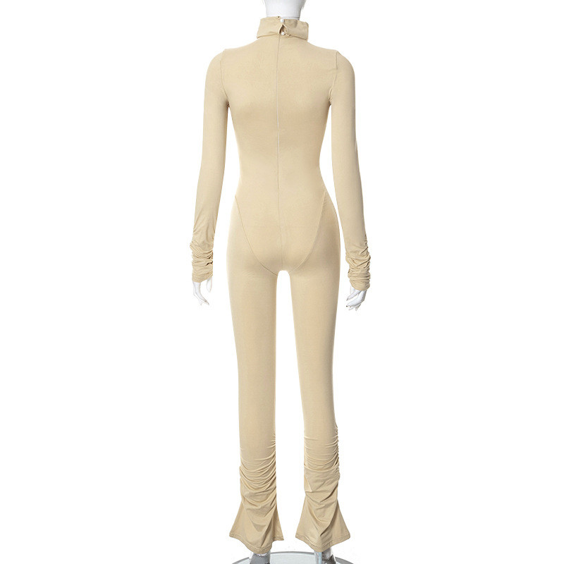 BKLD Ženska odjeća, modna uska dolčevita s dugim rukavima, jednodijelne hlače, kombinezoni, jednodijelne hlače, jesen, zima 2022.