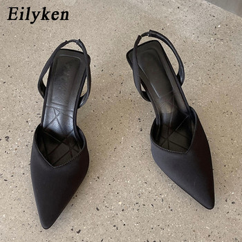Eilyken 2023 New Shallow Pointed Toe Mules Women Pumps Γαμήλιο πάρτι σχεδιαστών Ψηλοτάκουνα παπούτσια μόδας Γυναικεία σανδάλια