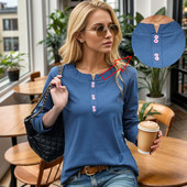 2023 100% bavlnené tričko s krátkym rukávom, dámske tričko s výstrihom do V, voľné dámske košele v európskom štýle