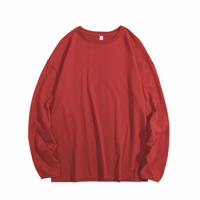 Privathinker Ženska jednobojna osnovna majica dugih rukava Široka uniseks odjeća Proljetne nove ženske pamučne majice