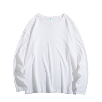 Privathinker Ženska jednobojna osnovna majica dugih rukava Široka uniseks odjeća Proljetne nove ženske pamučne majice