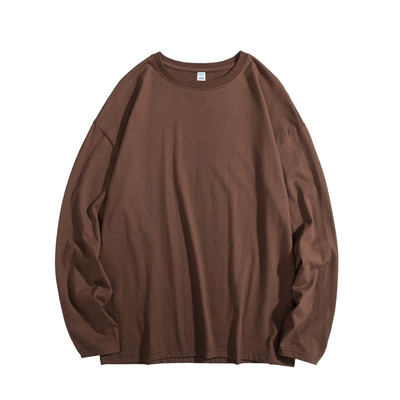 Privathinker Ženska jednobojna osnovna majica dugih rukava Široka uniseks odjeća Proljetne nove ženske pamučne majice