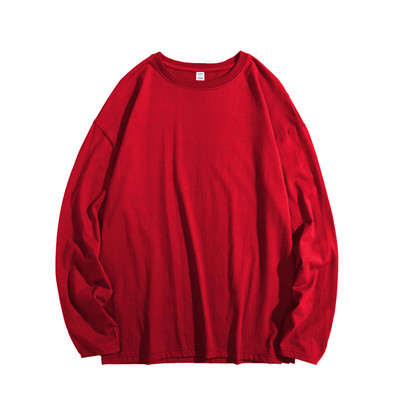 Privathinker Ženska jednobojna osnovna majica dugih rukava Široka uniseks odjeća Proljetne nove ženske pamučne majice