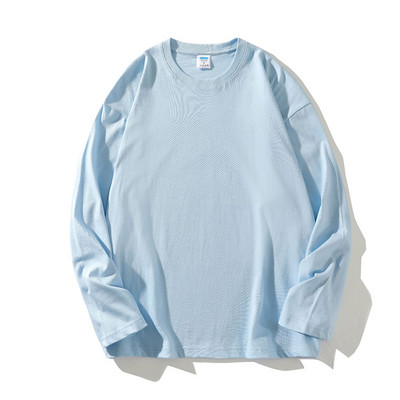 Privathinker Ženska jednobojna osnovna majica dugih rukava Široka uniseks odjeća Proljetne nove ženske pamučne majice