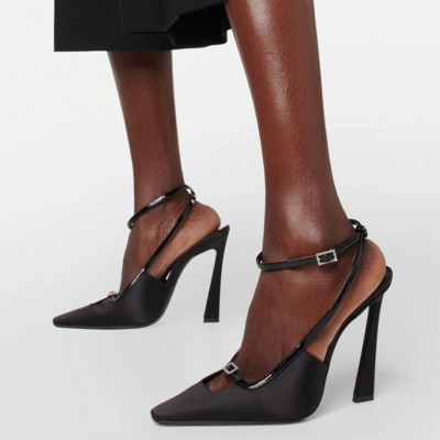 Eilyken 2023 Elegantné dámske sandále s špicatou špičkou a vysokým podpätkom, módne letné sandále s prackou a prackou