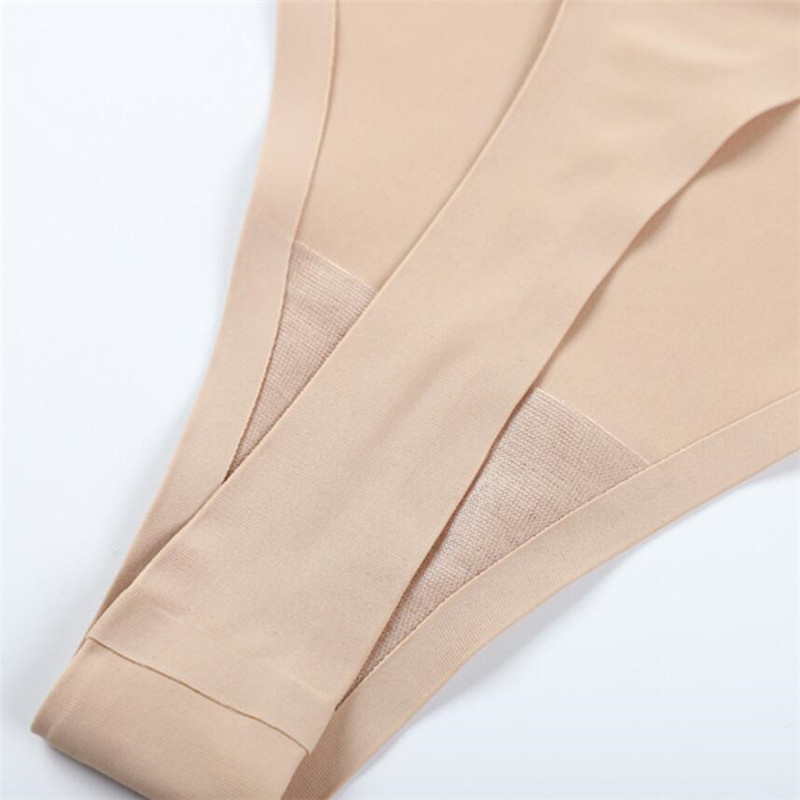 Bezšuvju apakšbiksītes Sexy Ladies G String Sieviešu Ice Silk Tangas Sieviešu mazstāvu siksnu sporta apakšveļa S-XL