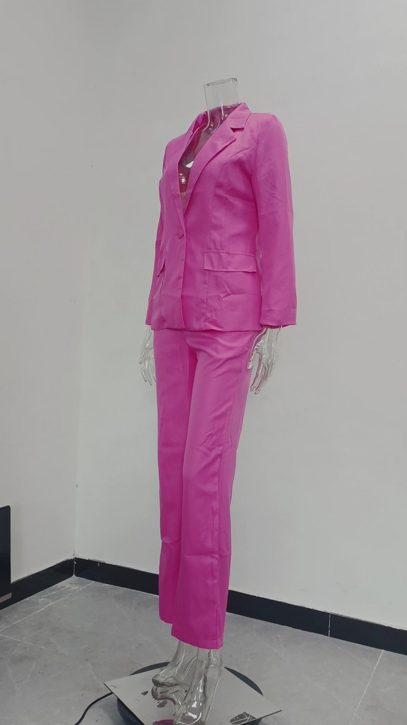 Jar/leto 2023 Európske a americké dámske oblečenie Módny ležérny oblek Súprava profesionálneho obleku z jedného kusu