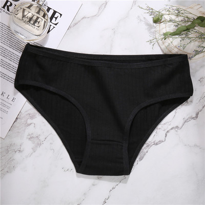 Dámske spodné prádlo FINETOO, bezšvové bavlnené nohavičky, sexy priedušné pruhované nohavičky, dámske jednofarebné útulné spodky, veľkosť M-XL