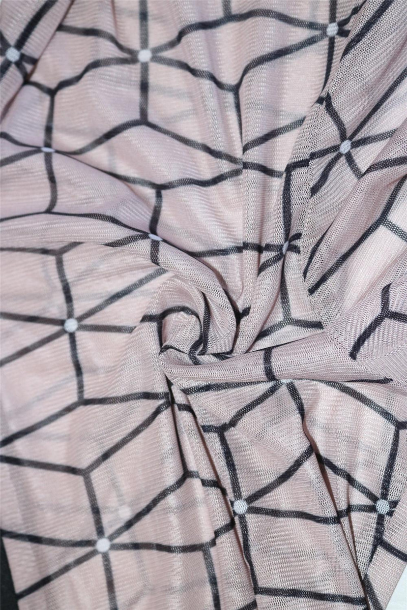 BKLD Nova zimska odjeća Seksi mrežasti patchwork kombinezon dugih rukava s otisnutim rukavima Klupska odjeća za zabave Ženska jesenska moda 2023.