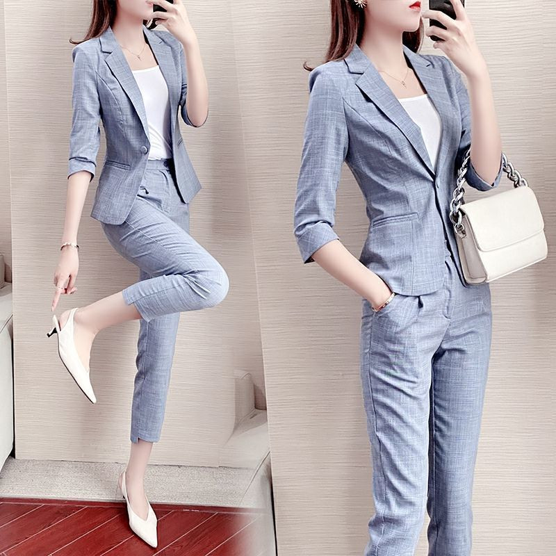 Nohavicové obleky, profesionálne dámske 2-dielne nohavicové sety, trend 2023, sako a dvojdielne sety, nohavice pre ženy, kancelárske oblečenie do práce