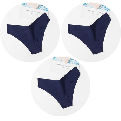 Dámske nohavičky TrowBridge 3 ks/sada, hodvábny satén, bezšvové spodné prádlo, mäkké, šetrné k pokožke, sexy športové, pohodlné, slipy s výstrihom do V