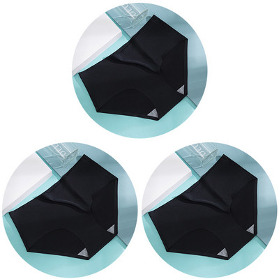 3db/szett Női bugyi női varrat nélküli fehérnemű Jégselyem kényelmes alsónadrág derékközépig légáteresztő alsónadrág fehérnemű