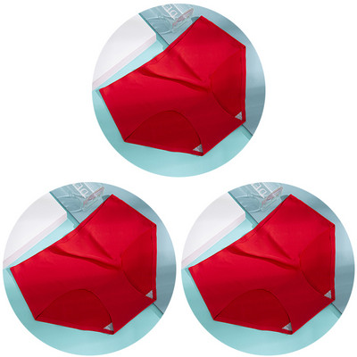 3db/szett Női bugyi női varrat nélküli fehérnemű Jégselyem kényelmes alsónadrág derékközépig légáteresztő alsónadrág fehérnemű