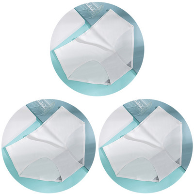 3db/szett Női bugyi női varrat nélküli fehérnemű Jégselyem kényelmes alsónadrág derékközépig légáteresztő alsónadrág fehérnemű