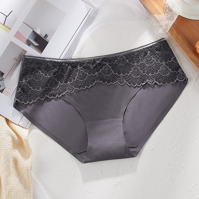 Módne čipkované spodné prádlo Dámske nohavičky Sexy nohavičky Jednofarebné neviditeľné intímne spodné prádlo Dámske priedušné bezšvové nohavičky