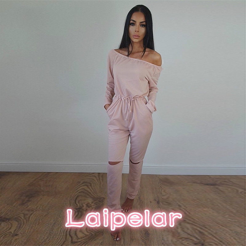 Kombinezoni za žene, seksi ljetni novodošli, elegantni kombinezoni u uličnom stilu, dugih rukava i kosog izreza s otvorenim ramenima