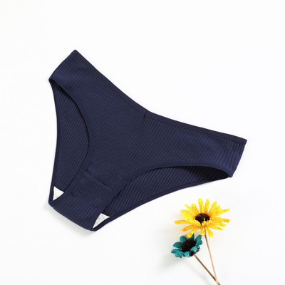 Ženske gaćice Bešavne rebraste tange Niski struk Gaćice Udobne pamučne gaćice Jednobojno donje rublje Žensko donje rublje