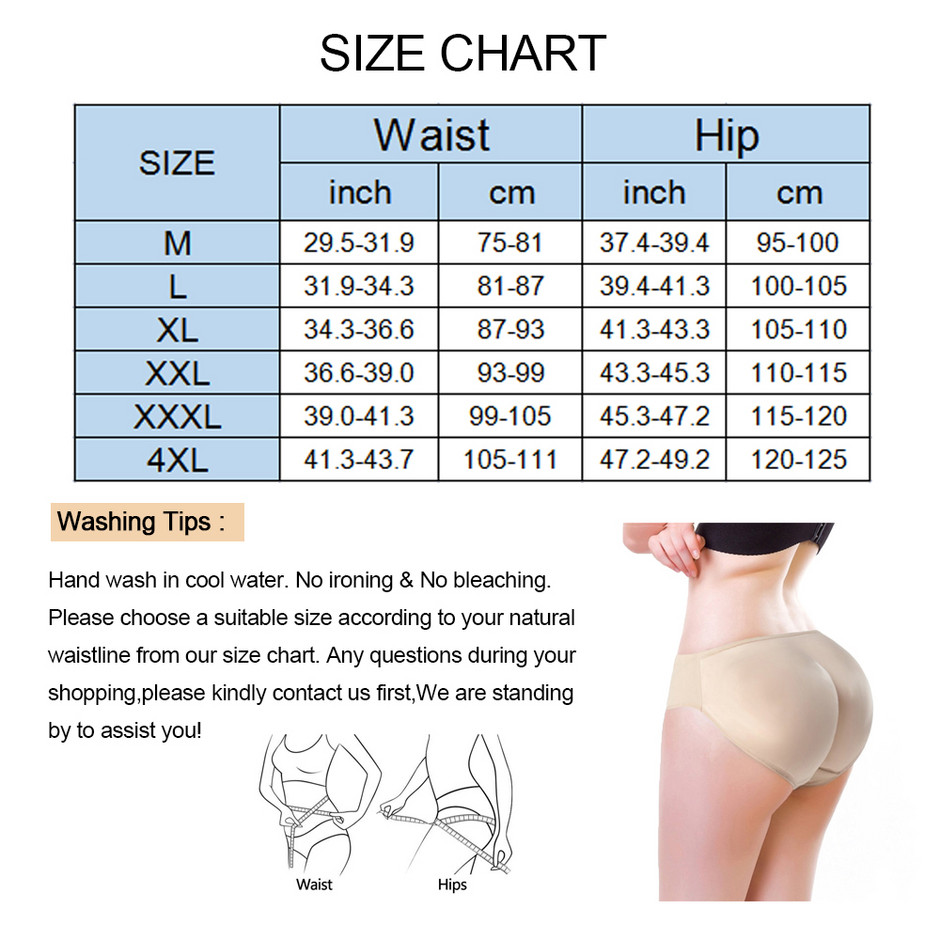 SEXYWG Women Body Shaper Butt Lifter Hip Panties Hip Enhancer Push