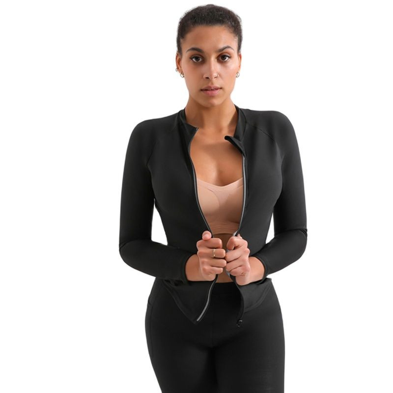 Žene Sauna Shrit s rukavima Vruća trenirka za teretanu Weight Sauna Tops Vest Fitness Slimming Body Shaper Trening Vest Workout