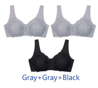 Σουτιέν Bralette Lace Plus Size 3 ΤΕΜ