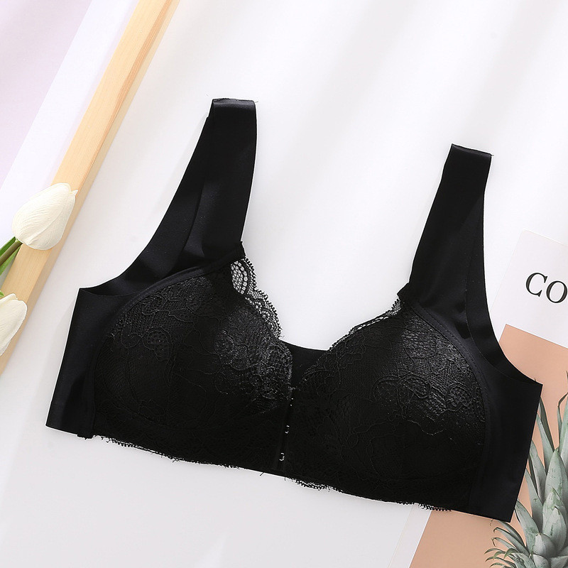 3PCS Bralette čipkasti grudnjak veće veličine s kopčanjem sprijeda