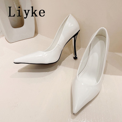 Liyke 2024 de primăvară, elegant, subțire, pantofi cu toc înalt, pantofi cu vârf ascuțit pentru femei, sexy, de bal, petrecere de nuntă