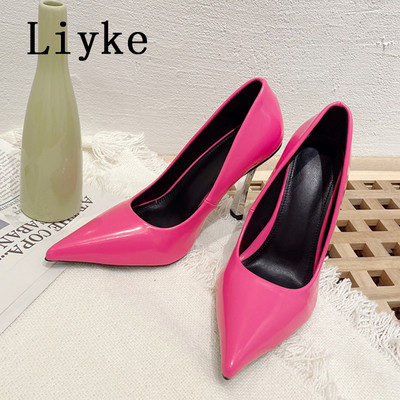 Liyke 2024 de primăvară, elegant, subțire, pantofi cu toc înalt, pantofi cu vârf ascuțit pentru femei, sexy, de bal, petrecere de nuntă