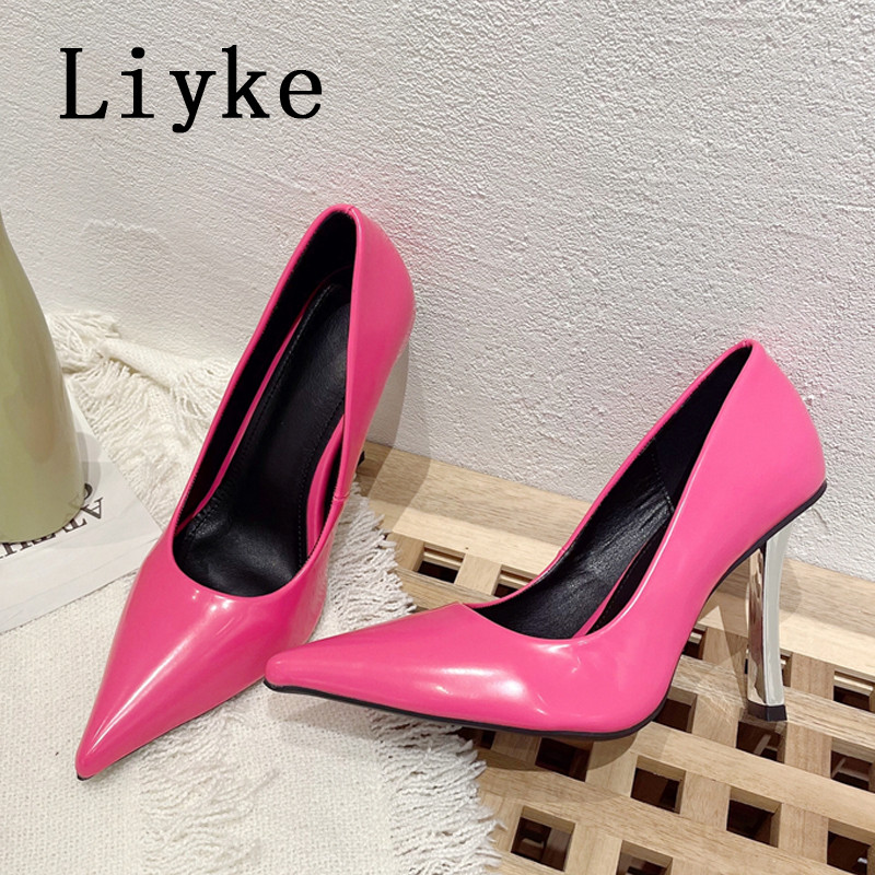 Liyke 2024 de primăvară, elegant, subțire, pantofi cu toc înalt, pantofi cu vârf ascuțit pentru femei, sexy, de bal, petrecere de nuntă