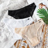Prozirne ženske gaćice Seksi ženske gaćice s perspektivom Mrežaste čipkane gaćice Prozračne mekane gaćice Donje rublje Gaćice