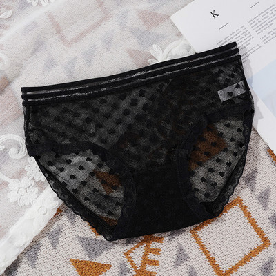 Prozirne ženske gaćice Seksi ženske gaćice s perspektivom Mrežaste čipkane gaćice Prozračne mekane gaćice Donje rublje Gaćice