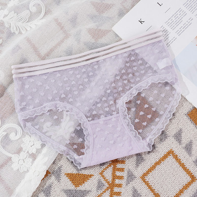 Prozirne ženske gaćice Seksi ženske gaćice s perspektivom Mrežaste čipkane gaćice Prozračne mekane gaćice Donje rublje Gaćice