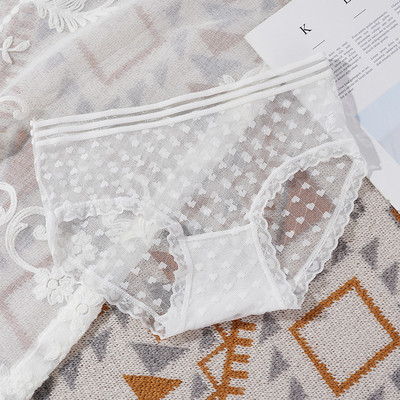 Prozirne ženske gaćice Seksi ženske gaćice s perspektivom Mrežaste čipkane gaćice Prozračne mekane gaćice Donje rublje Gaćice