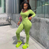 BKLD Ženska odjeća 2022. Jesen i zima Novi uski jednodelni kombinezoni dugih rukava s otvorenim leđima i dugim rukavima bez leđa